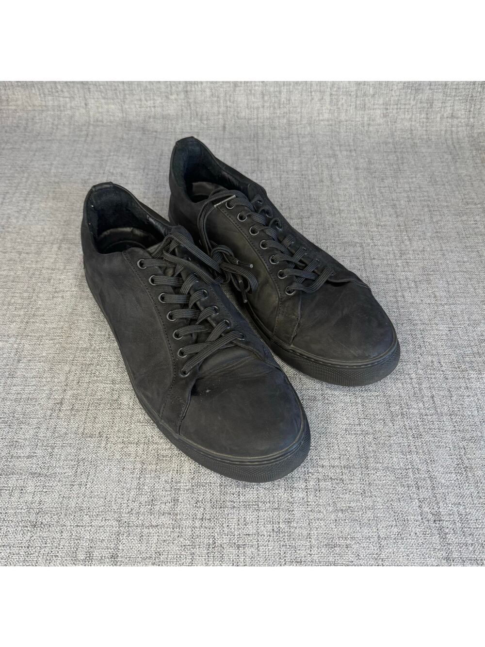 Thursday Boot Co. Premier Low Top Leather Sneakers Matte Black Women's Size 11
